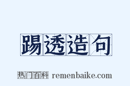 踢透造句是什么意思的图片